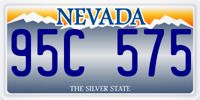 NV license plate 95C575