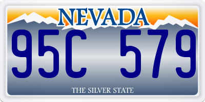 NV license plate 95C579