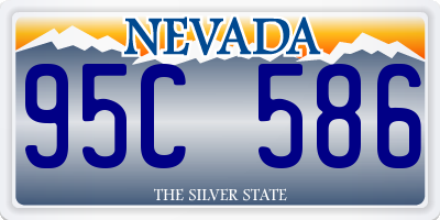 NV license plate 95C586