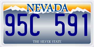 NV license plate 95C591