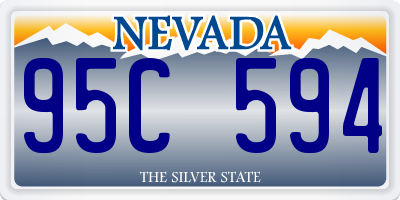 NV license plate 95C594