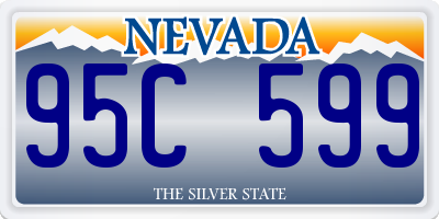 NV license plate 95C599