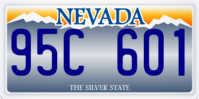 NV license plate 95C601