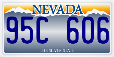 NV license plate 95C606