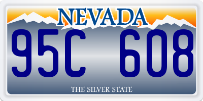 NV license plate 95C608