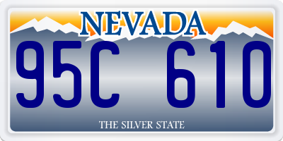 NV license plate 95C610