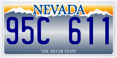 NV license plate 95C611