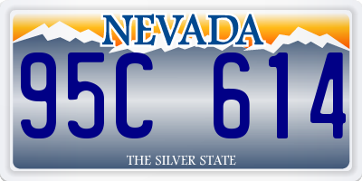 NV license plate 95C614