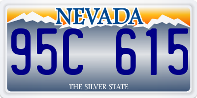 NV license plate 95C615