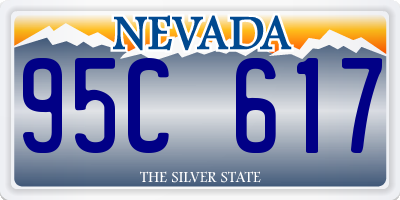 NV license plate 95C617