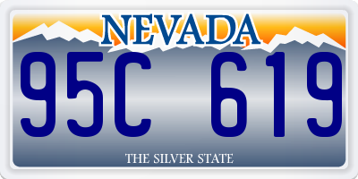 NV license plate 95C619