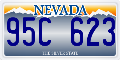 NV license plate 95C623