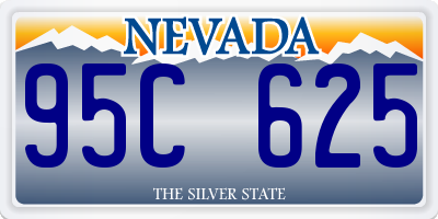 NV license plate 95C625