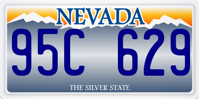 NV license plate 95C629