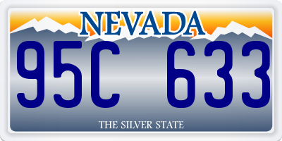 NV license plate 95C633