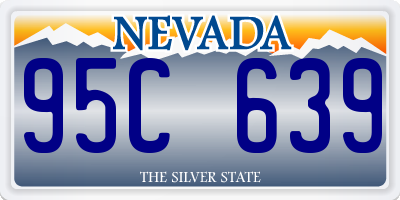 NV license plate 95C639