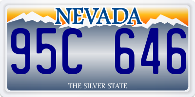 NV license plate 95C646