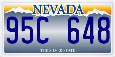 NV license plate 95C648