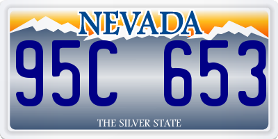 NV license plate 95C653