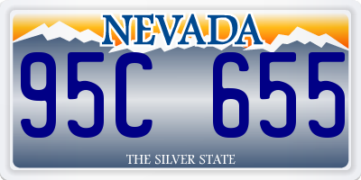 NV license plate 95C655