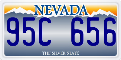 NV license plate 95C656