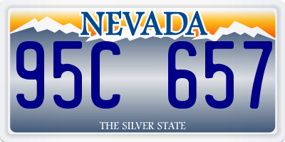 NV license plate 95C657