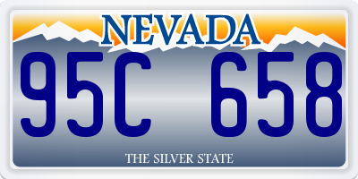 NV license plate 95C658