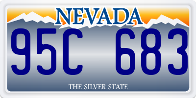 NV license plate 95C683