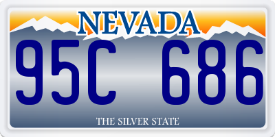 NV license plate 95C686