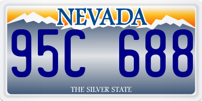 NV license plate 95C688