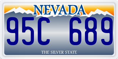 NV license plate 95C689