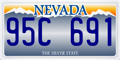 NV license plate 95C691