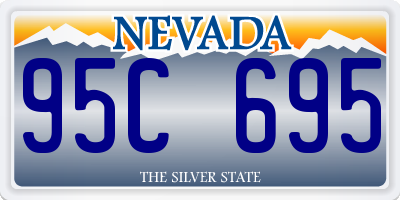 NV license plate 95C695