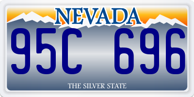 NV license plate 95C696