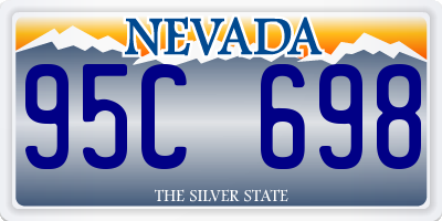 NV license plate 95C698