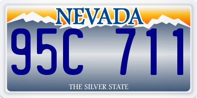 NV license plate 95C711