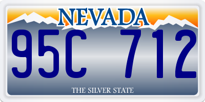 NV license plate 95C712