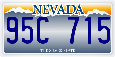 NV license plate 95C715