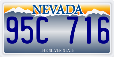 NV license plate 95C716