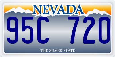 NV license plate 95C720