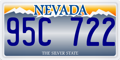 NV license plate 95C722