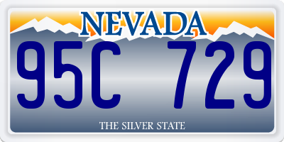 NV license plate 95C729