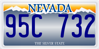 NV license plate 95C732