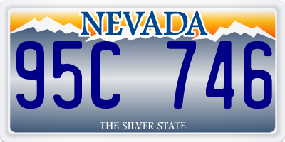 NV license plate 95C746