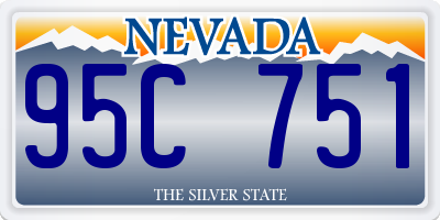 NV license plate 95C751