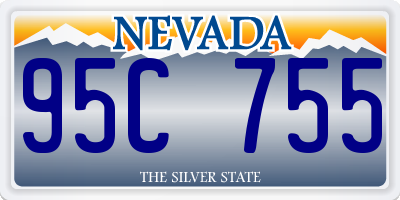 NV license plate 95C755