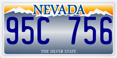 NV license plate 95C756