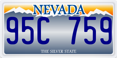 NV license plate 95C759