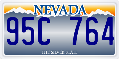 NV license plate 95C764