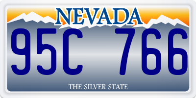 NV license plate 95C766